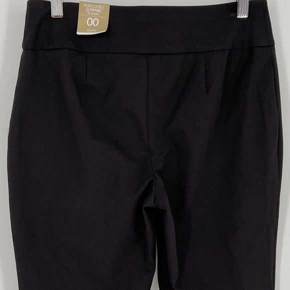 Chico's Women's Fabulously Slimming Pant Size 2 Short 00 Black Ankle Pull On Mid - Picture 4 of 13